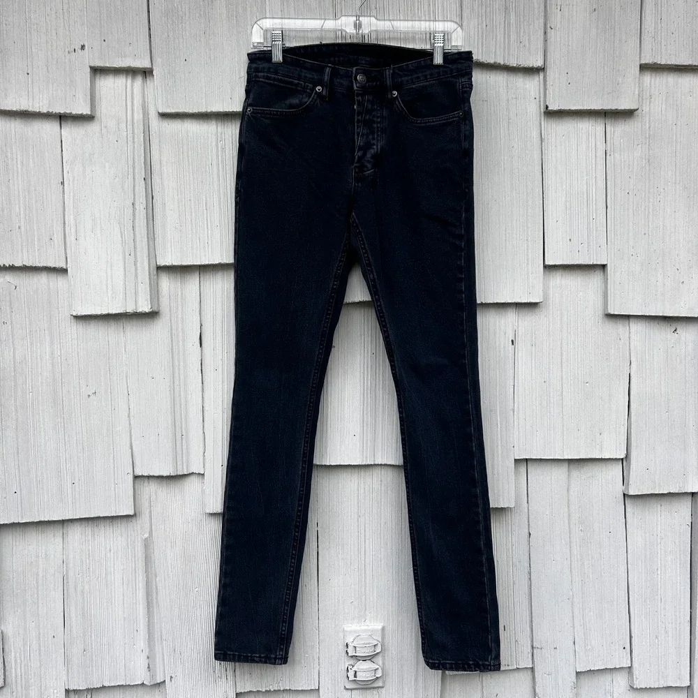 Ksubi Van Winkle Shadow Redye Skinny Jeans Men Size 28 Black Denim‎